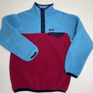 Kids Patagonia Color Block Fleece Size Large 12